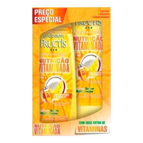 Kit Shampoo + Condicionador Fructis Nutrição Vitaminado 400ml Kit Shampoo + Condicionador Fructis Nutrição Vitaminado 400ml