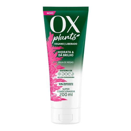 Condicionador Ox Plants Hidrata e da Brilho Vegano 200ml Condicionador Ox Plants Hidrata e da Brilho Vegano 200ml