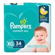 Fralda Pampers Confort Sec XG 34 Unidades