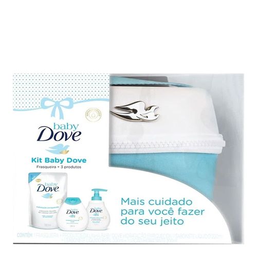 Kit Dove Baby Sabonete Líquido + Refil 180ml + Loção Hidratante