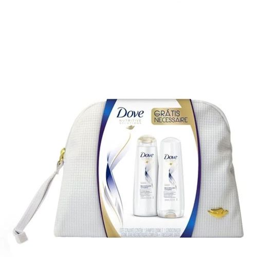 Kit Dove Reconstrução Completa Shampoo + Condicionador 200ml Grátis Necessaire Kit Dove Reconstrução Completa Shampoo + Condicionador 200ml Grátis Necessaire