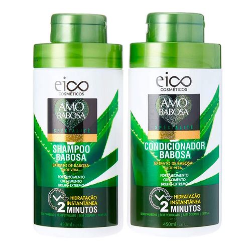 Kit Eico Seduction Amo Babosa Especialite Shampoo 450ml + Condicionador 450ml Kit Eico Seduction Amo Babosa Especialite Shampoo 450ml + Condicionador 450ml