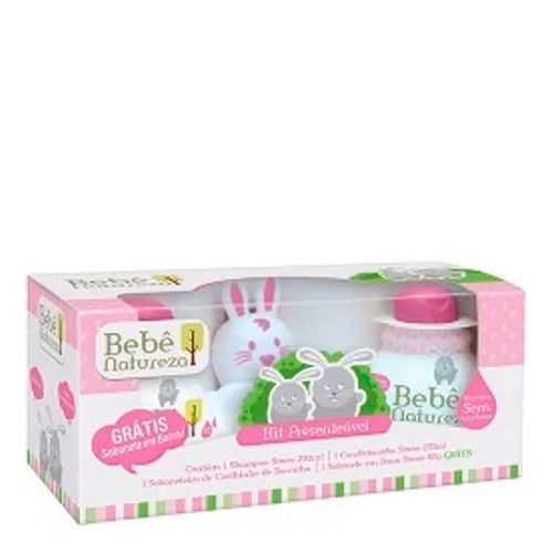 495310---kit-bebe-natureza-coelho-rosa-shampoo-condicionador-saboneteira-gratis-sabonete-80g 495310---kit-bebe-natureza-coelho-rosa-shampoo-condicionador-saboneteira-gratis-sabonete-80g