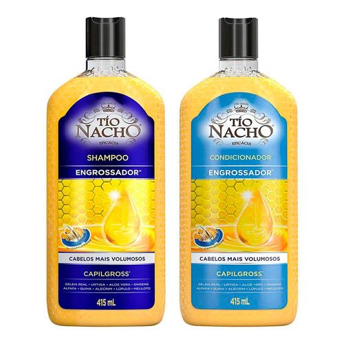 Kit-Tio-Nacho-Shampoo--Condicionador-Antiqueda-Engrossador-Volume-Capilar-415ml