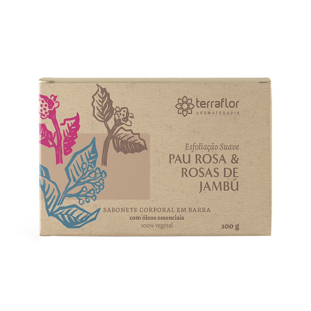 Sabonete Natural Pau Rosa e Rosas de Jambu 100g - Terra Flor - Drogaria Sao  Paulo