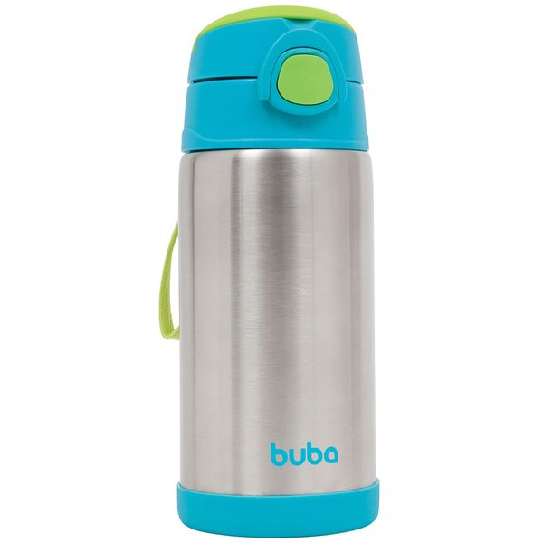 Garrafa Térmica Parede Dupla Azul 400ml - Buba