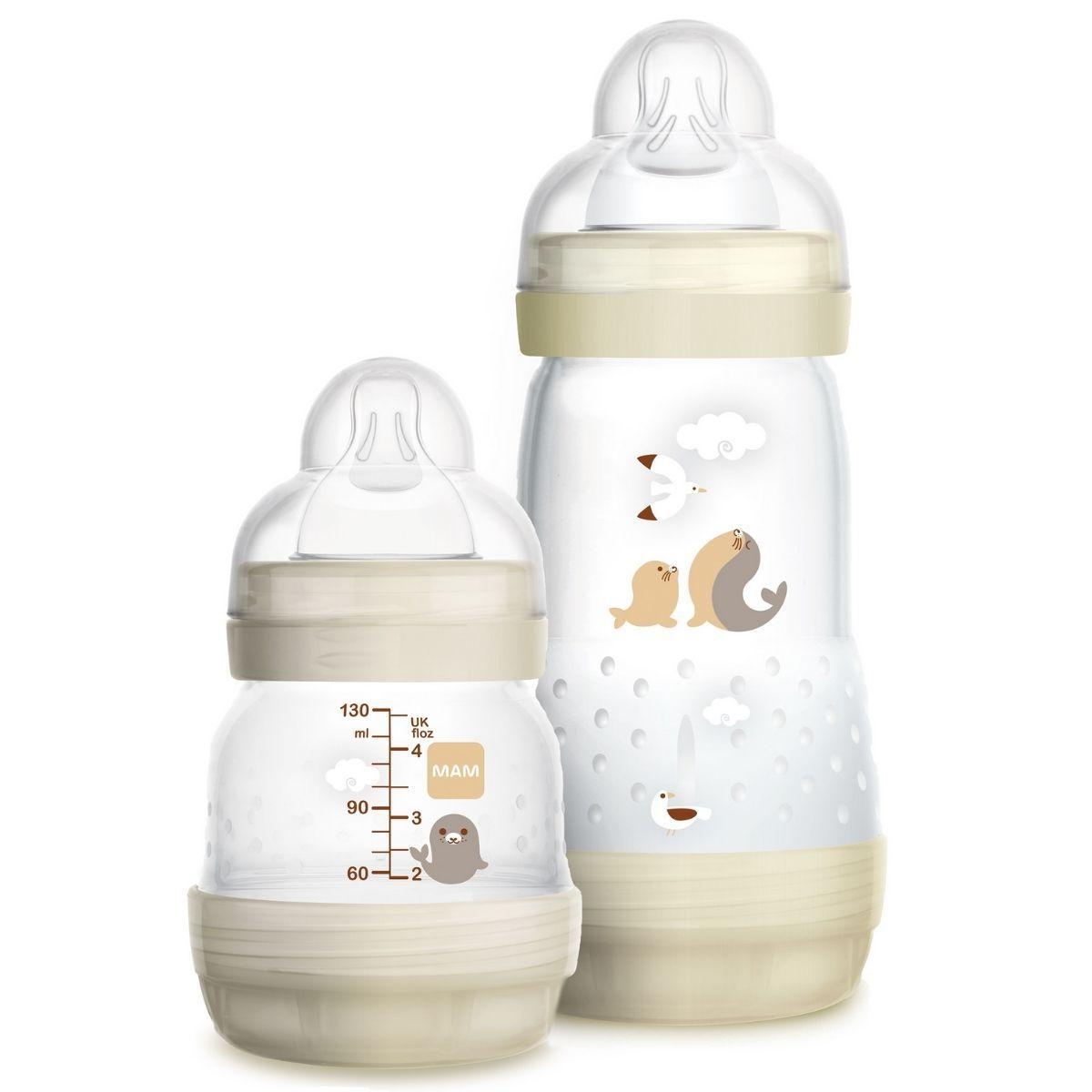 Kit 2 Mamadeiras Easy Start Set 130 260ml Neutro + mam 935188291