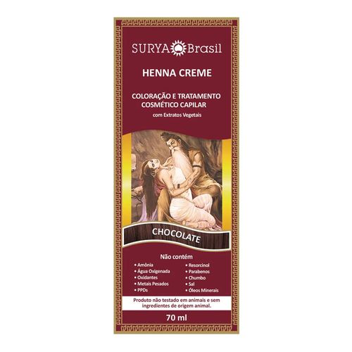 Tintura Creme Henna Surya Chocolate 70ml Tintura Creme Henna Surya Chocolate 70ml
