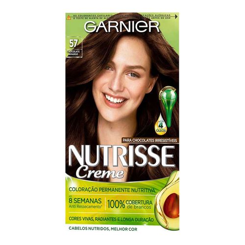Tintura Garnier Nutrisse 57 Chocolate Amargo Tintura Garnier Nutrisse 57 Chocolate Amargo