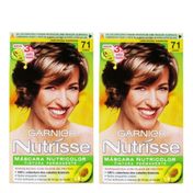 Tintura Garnier Nutrisse 7.1 Jasmim 2 Unidades