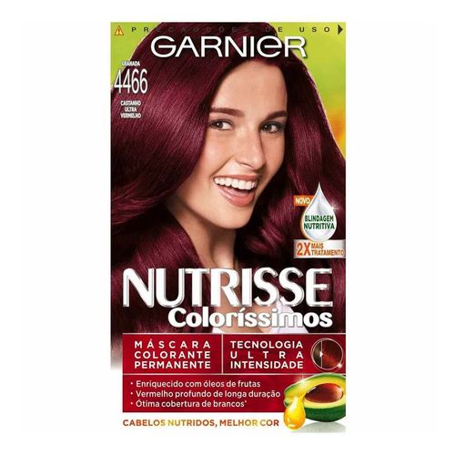 Tintura Garnier Nutrisse Coloríssimos - Castanho 4466 Tintura Garnier Nutrisse Coloríssimos - Castanho 4466