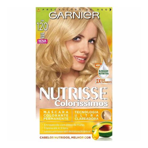 Tintura Garnier Nutrisse Coloríssimos 120 Louro Ultra Tintura Garnier Nutrisse Coloríssimos 120 Louro Ultra