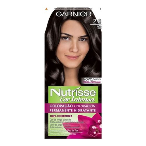 Tintura Garnier Nutrisse Cor Intensa 2.0 Preto Tintura Garnier Nutrisse Cor Intensa 2.0 Preto