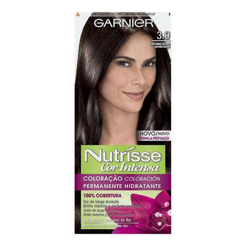 Tintura Garnier Nutrisse Cor Intensa 3.0 Castanho Escuro Tintura Garnier Nutrisse Cor Intensa 3.0 Castanho Escuro