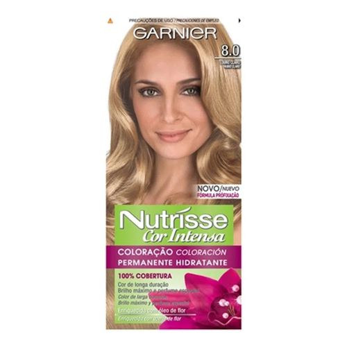 Tintura Garnier Nutrisse Cor Intensa 8.0 Louro Claro Tintura Garnier Nutrisse Cor Intensa 8.0 Louro Claro