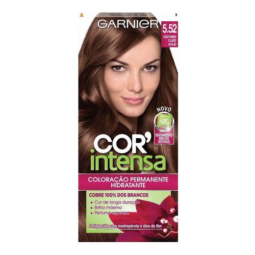 Tintura Garnier Nutrisse Cor Intensa Castanho Claro Acaju 5.52 Tintura Garnier Nutrisse Cor Intensa Castanho Claro Acaju 5.52