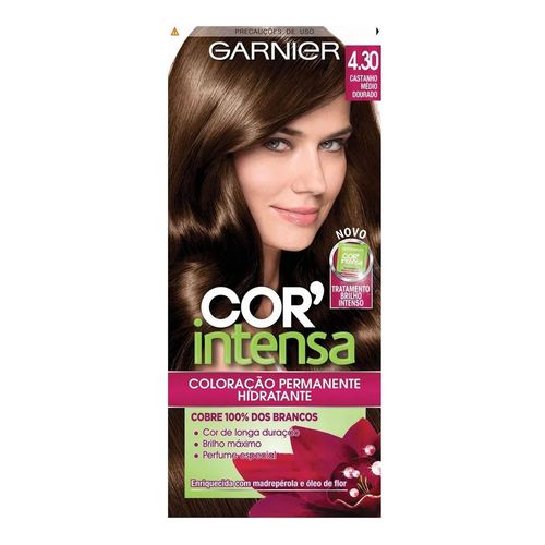 Tintura Garnier Nutrisse Cor Intensa Castanho Médio Dourado 4.30 Tintura Garnier Nutrisse Cor Intensa Castanho Médio Dourado 4.30