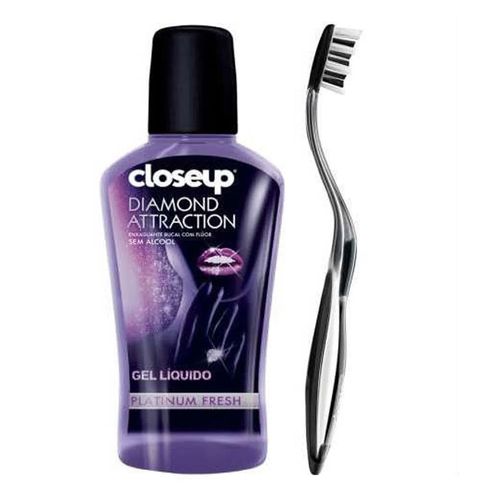 Kit Escova Dental Close Up + Enxaguatório Diamond Kit Escova Dental Close Up + Enxaguatório Diamond
