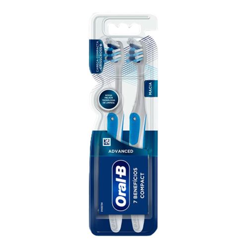 Kit Escova Dental Oral-B 7 Benefícios 2 Unidades Kit Escova Dental Oral-B 7 Benefícios 2 Unidades