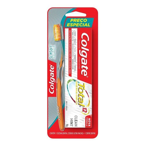 699322---kit-colgate-escova-dental-slim-soft-advanced-creme-dental-total-12-90g 699322---kit-colgate-escova-dental-slim-soft-advanced-creme-dental-total-12-90g