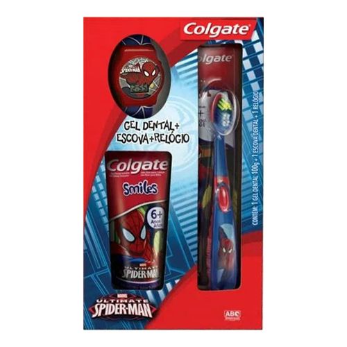 553336---kit-colgate-gel-dental-escova-relogio-spiderman 553336---kit-colgate-gel-dental-escova-relogio-spiderman