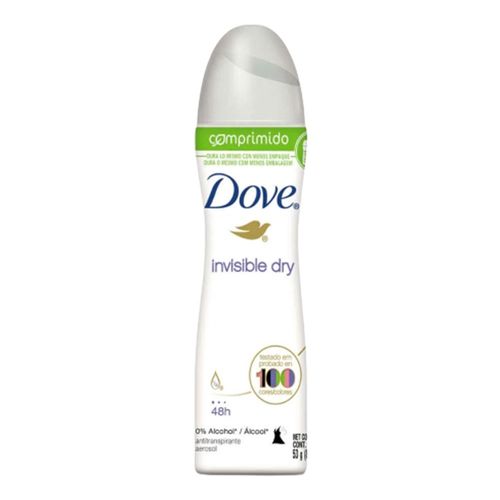 Desodorante Dove Comprimido Aerosol Invisible Dry 53g