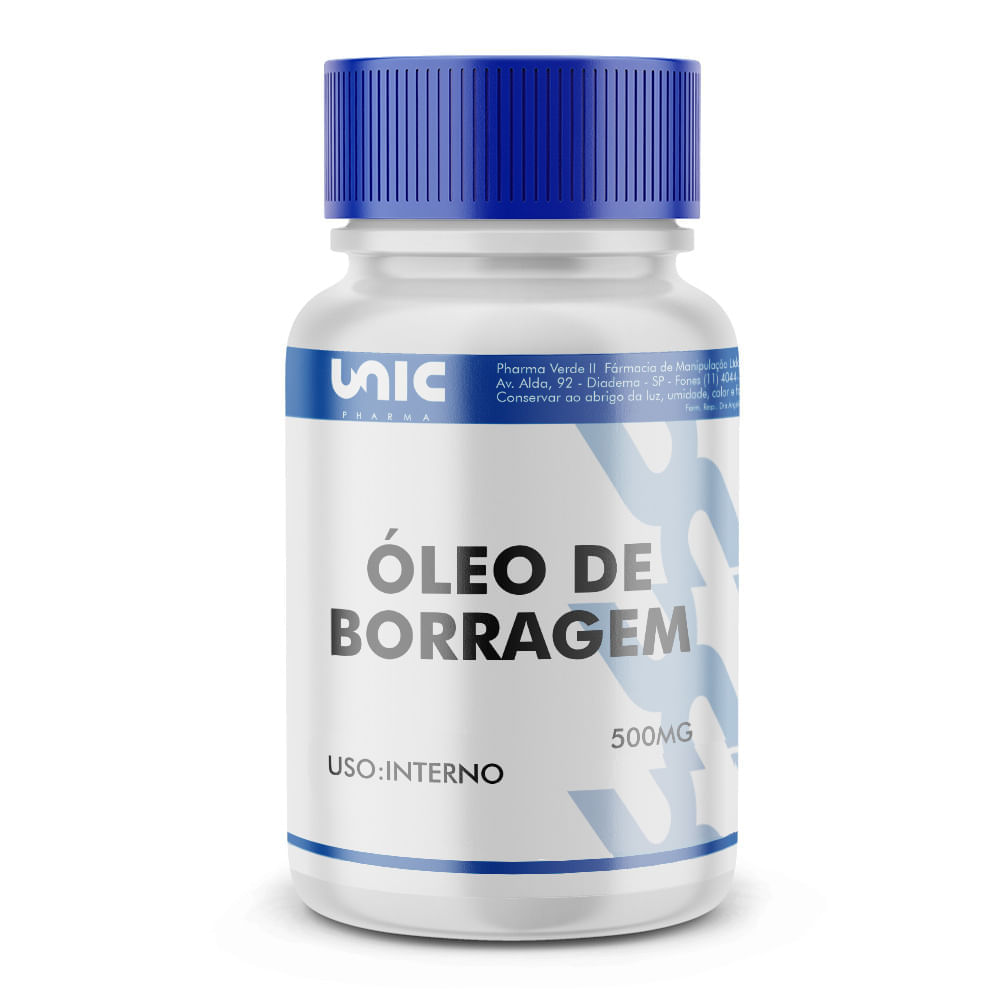 Óleo de borragem 500mg - 30 Cápsulas