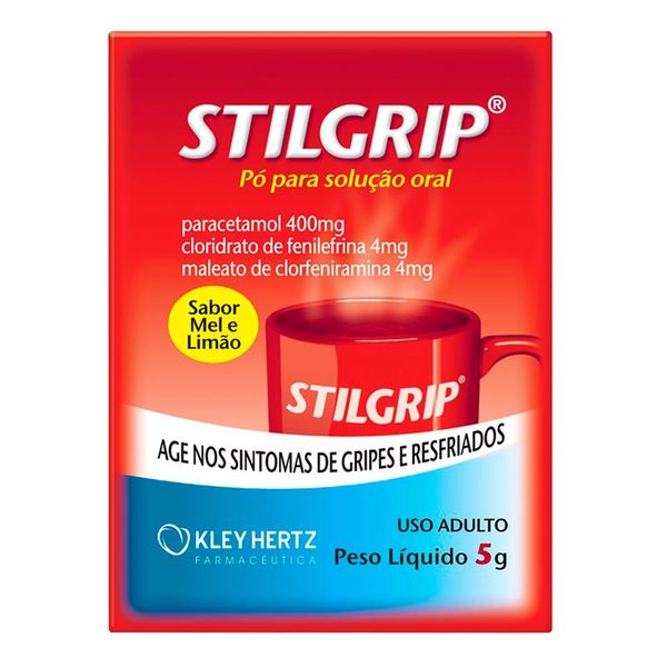 Antigripal, Analgésico, Antitérmico e Antialérgico Stilgrip 400mg/g + 4mg/g + 4mg/g 5g