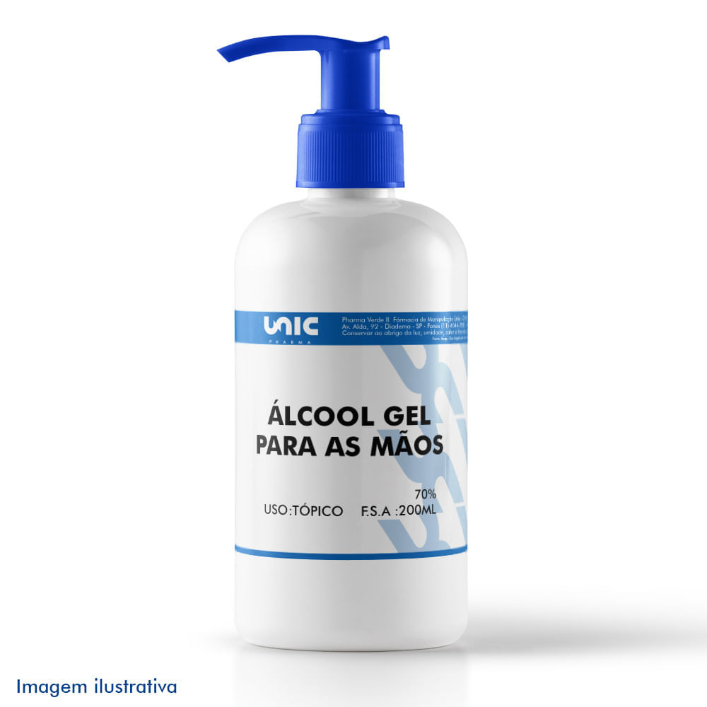 Álcool Gel 70% - antisséptico 200ml - Drogaria Sao Paulo