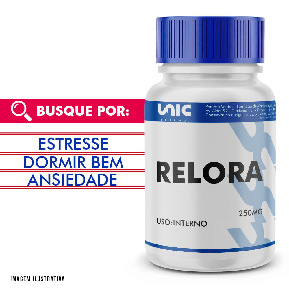 Relora 250mg com selo de autenticidade 30 Cápsulas - Drogaria Sao Paulo