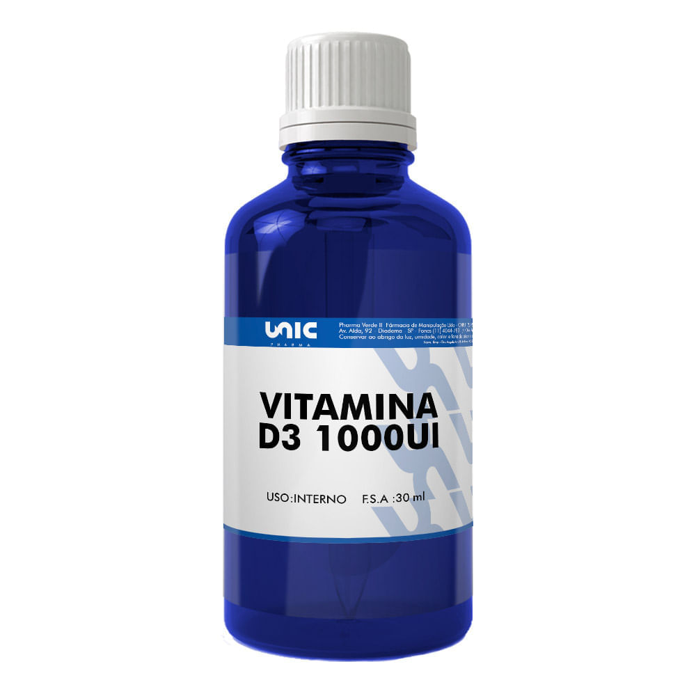 Vitamina D3 1000UI 30ml gotas