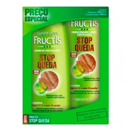Kit Shampoo + Condicionador Fructis Stop Queda 200ml Kit Shampoo + Condicionador Fructis Stop Queda 200ml