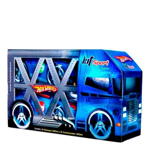 Kit Shampoo + Condicionador Hot Wheels Sport Azul 300ml