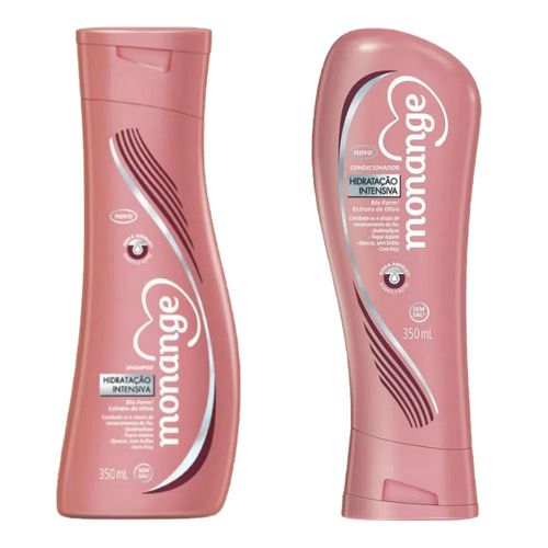 Kit Shampoo + Condicionador Monange Lisos Radiantes 350ml Kit Shampoo + Condicionador Monange Lisos Radiantes 350ml