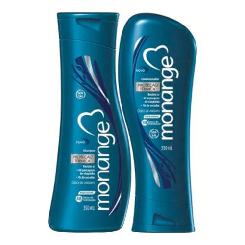 Kit Shampoo + Condicionador Monange Proteção Térmica 350ml Kit Shampoo + Condicionador Monange Proteção Térmica 350ml