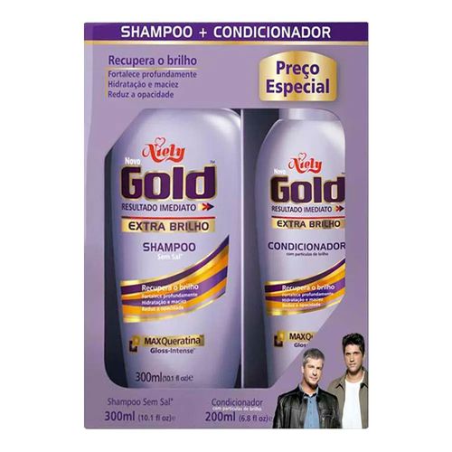Kit Shampoo + Condicionador Niely Gold Kit Shampoo + Condicionador Niely Gold