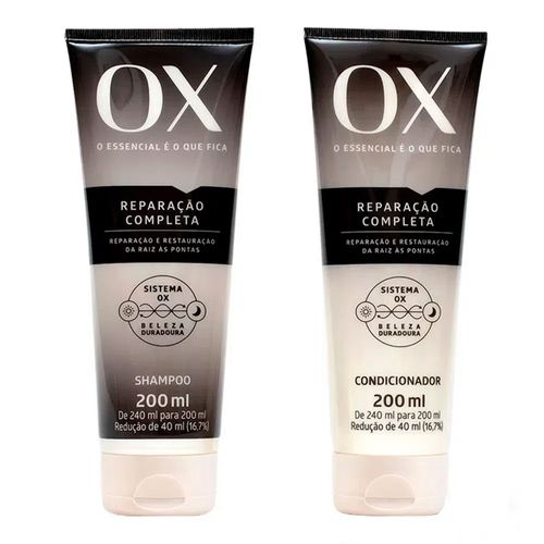 Kit Shampoo + Condicionador Ox Reparação 200ml Kit Shampoo + Condicionador Ox Reparação 200ml