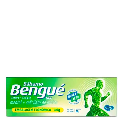 Analgésico, Antirreumático, Relaxante Muscular E Anti-Inflamatório Bálsamo Bengué 0,10G + 0,15G 60G Gel