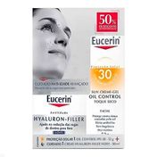 Kit Eucerin Hyaluron-Filler Noite 50g + Sun Facial Oil Control FPS30 52g