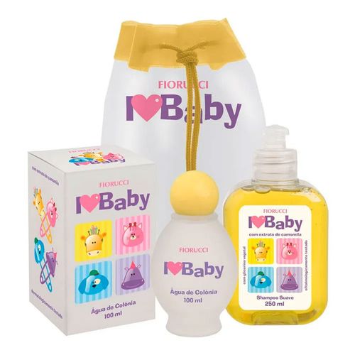 Kit Fiorucci Baby Água de Colônia 100ml + Shampoo 250ml + Mochila Kit Fiorucci Baby Água de Colônia 100ml + Shampoo 250ml + Mochila