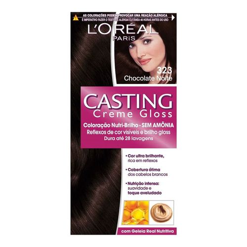 Tintura L'Oréal Casting Gloss 323 Chocolate Noite Tintura L'Oréal Casting Gloss 323 Chocolate Noite