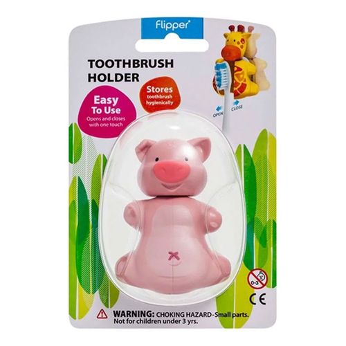 Kit Suporte Protetor para Escova Dental Infantil Flipper 2 Unidades Kit Suporte Protetor para Escova Dental Infantil Flipper 2 Unidades