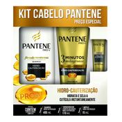Kit Pantene Hidro-Cauterização Shampoo 400ml + Condicionador 3 Minutos Milagrosos 170ml + Ampola 15ml