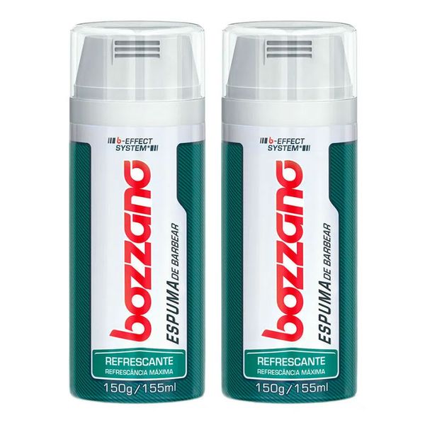 Espuma de Barbear Bozzano Refrescante 150ml 2 Unidades
