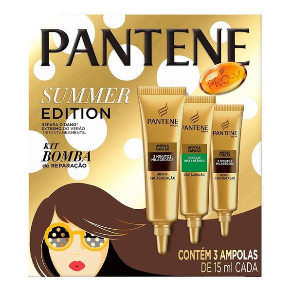 Kit Ampola Pantene Summer 15ml 3 Unidades