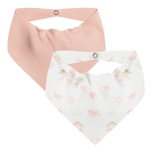 Kit 2 Babadores Bandana para bebê em malha Passarinho - Anjos Baby Kit 2 Babadores Bandana para bebê em malha Passarinho - Anjos Baby