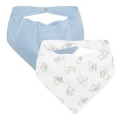 Kit 2 Babadores Bandana para bebê em malha Ursinho - Anjos Baby