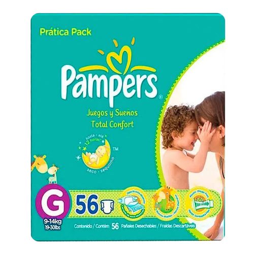 Fralda Descartável Pampers Total Confort Caixa Prática G 56 Unidades Fralda Descartável Pampers Total Confort Caixa Prática G 56 Unidades