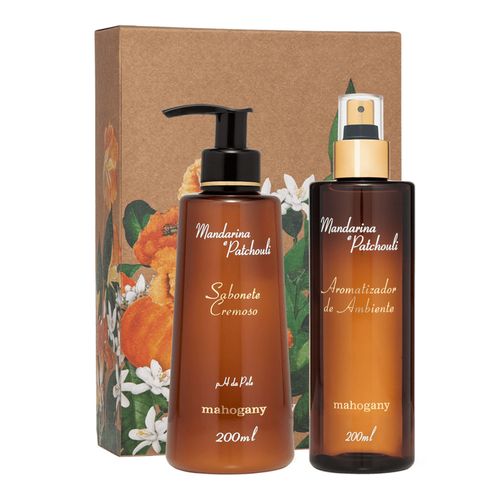 Kit Mandarina & Patchouli com Aromatizador de Ambiente 200 ml e Sabonete Líquido 200 ml Kit Mandarina & Patchouli com Aromatizador de Ambiente 200 ml e Sabonete Líquido 200 ml