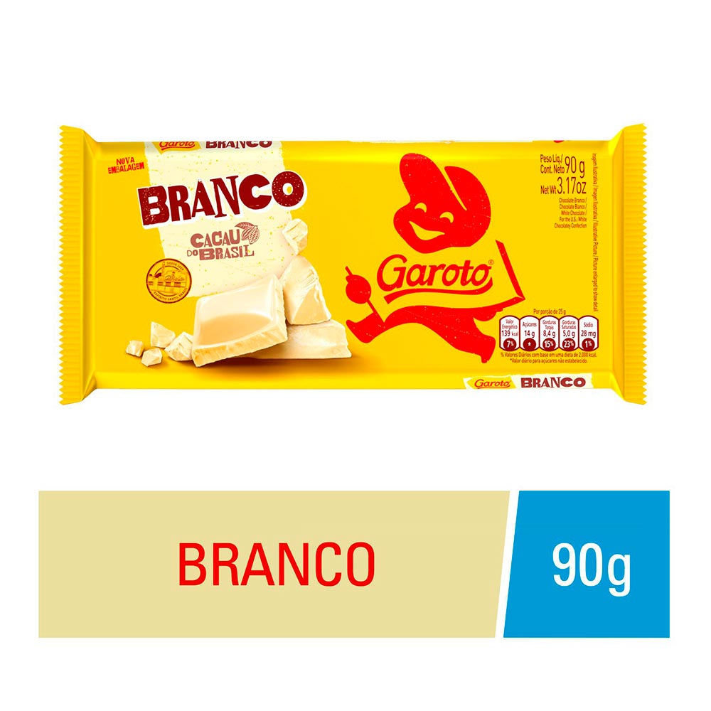 Chocolate Branco Laka 90g - Drogaria Sao Paulo